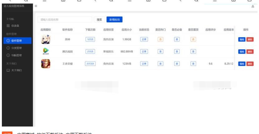 图片[2]-讯七应用系统 软件下载系统 开源的应用商城源码