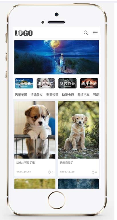 图片[3]-H5自适应响应式相册图片网站模板 – 图片壁纸类网站源码下载