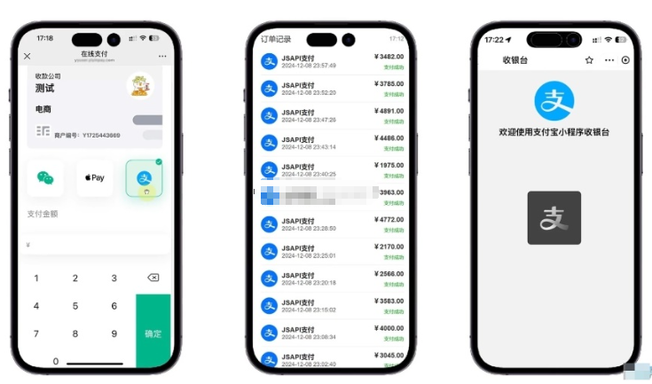 易支付 精美设计的支付收银台模板 门店收银管理系统 云支付收银台