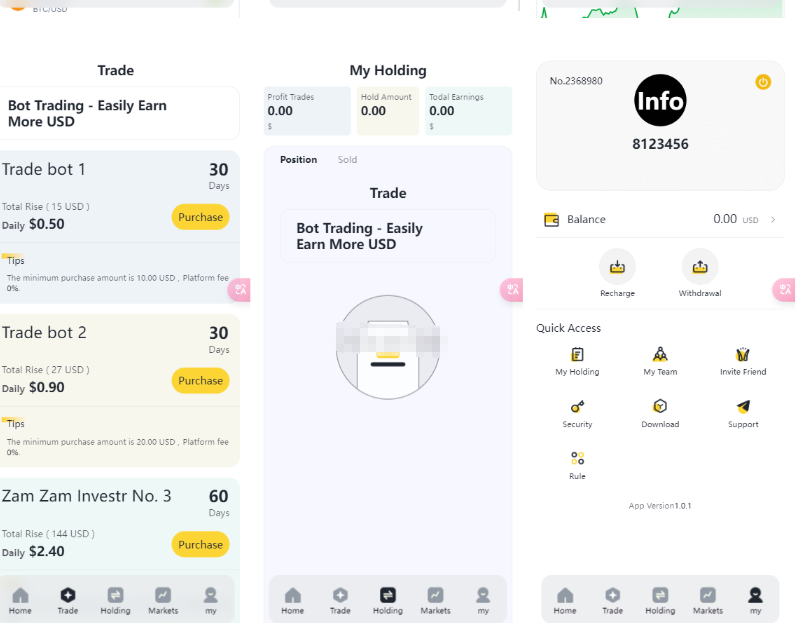 图片[2]-海外版AI量化区块链系统源码 UI精美